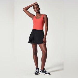 Spanx Women’s Size Small Get Moving Pleated Skort Black